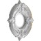 Ekena Millwork Attica PVC Medallion (Canopies up to 4 1/8"), 10"OD x 3 1/2"ID x 3/4"P, Metallic Champagne Mist CMP10ATECE - alternate 3